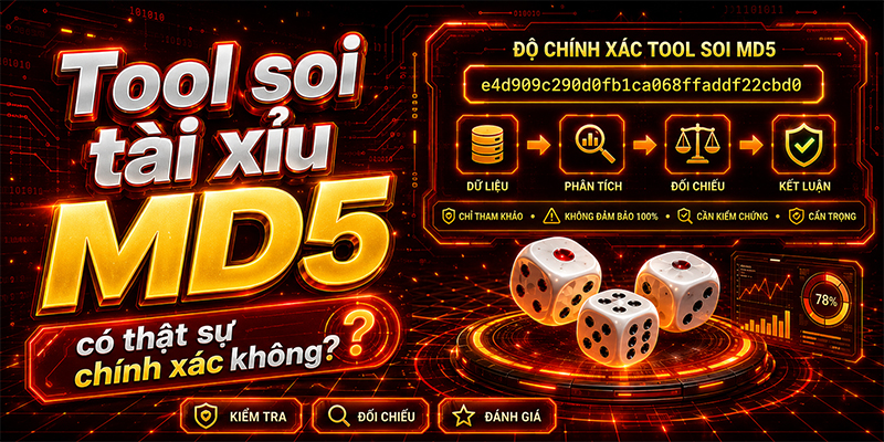 Tool soi tài xỉu MD5 chỉ nên tham khảo